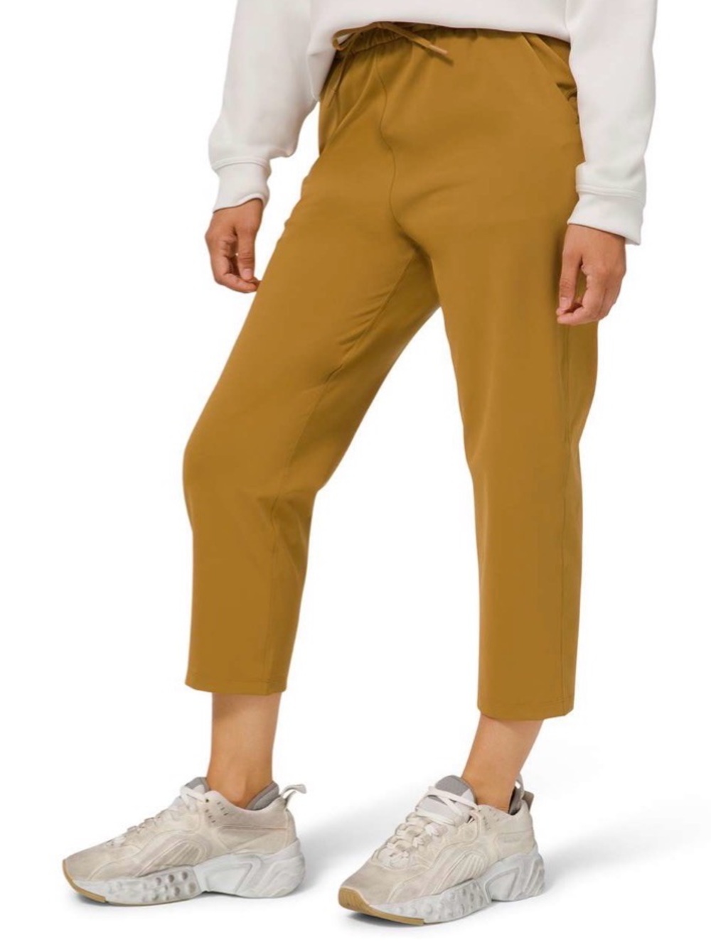 Lululemon Keep‎ Moving Crop 23” Spiced Bronze Pants Stretch High Rise Size 8